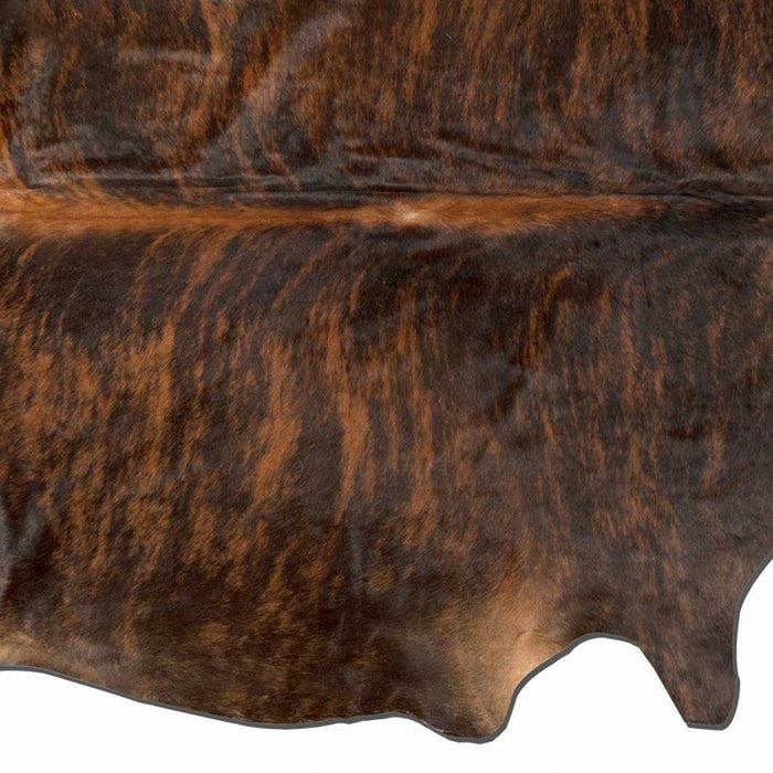 60" x 84" Cowhide Rug - Dark Brindle