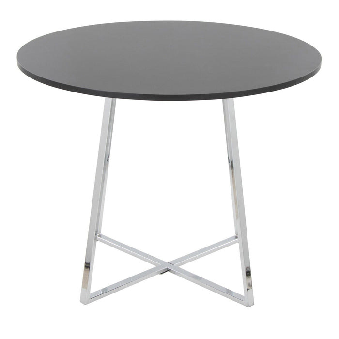 Cosmo - Canary Dining Table - Chrome Metal Base