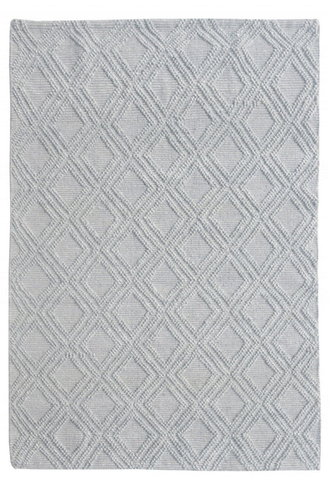 6' x 9' Geometric Handmade Area Rug - Gray