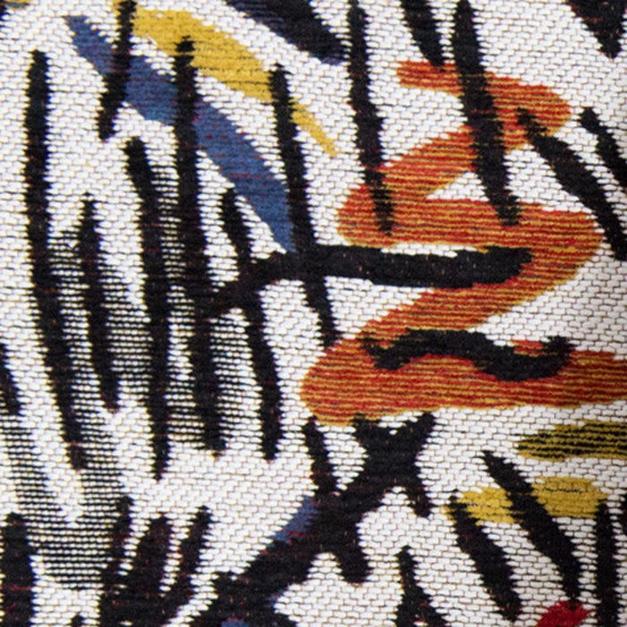 6' X 8' Abstract Washable Area Rug (551710) - White