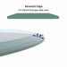 Clear 30-inch round tempered glass table top with beveled polished edges, 0.5-inch thick, by Giga.
