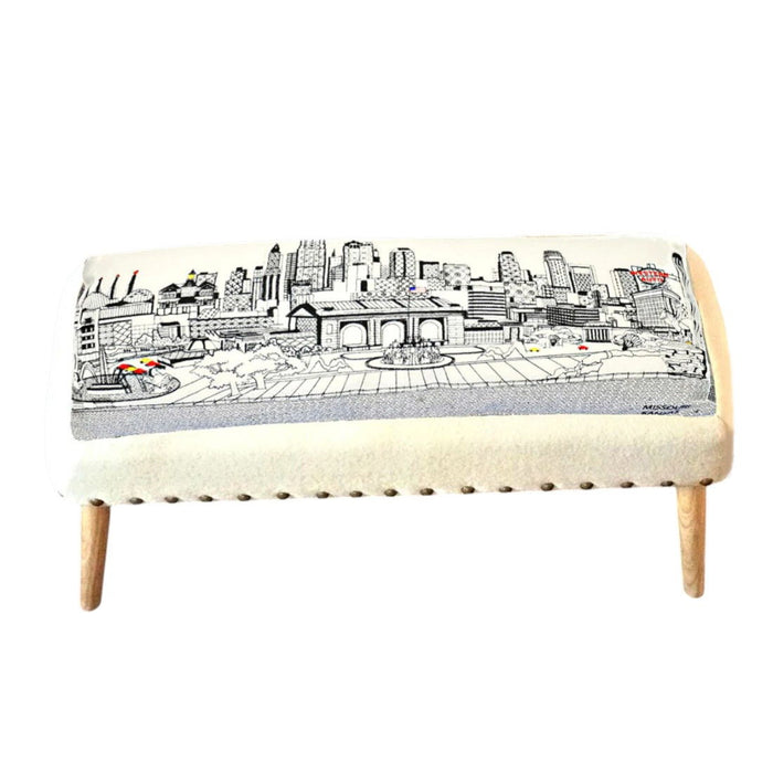 Ottoman Wool - Cream / Brown