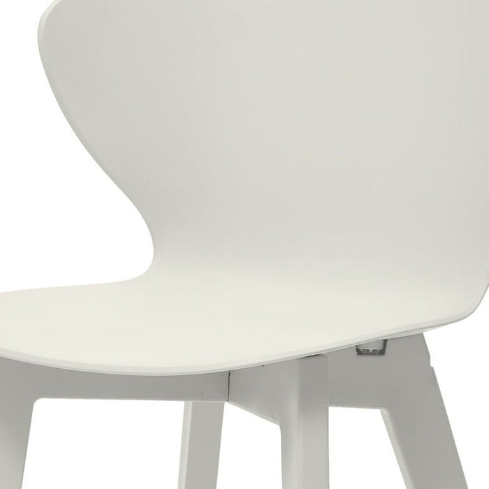 Heavy Duty Plastic Dining Side Chair (Set of 4) - White