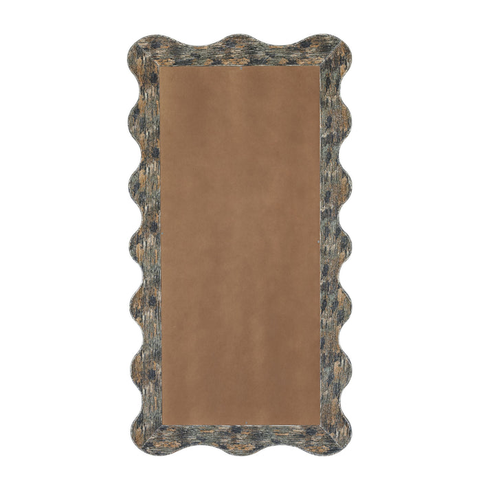 Charlene - 39" x 75" Squiggle Wall Mirror - Watercolor Print