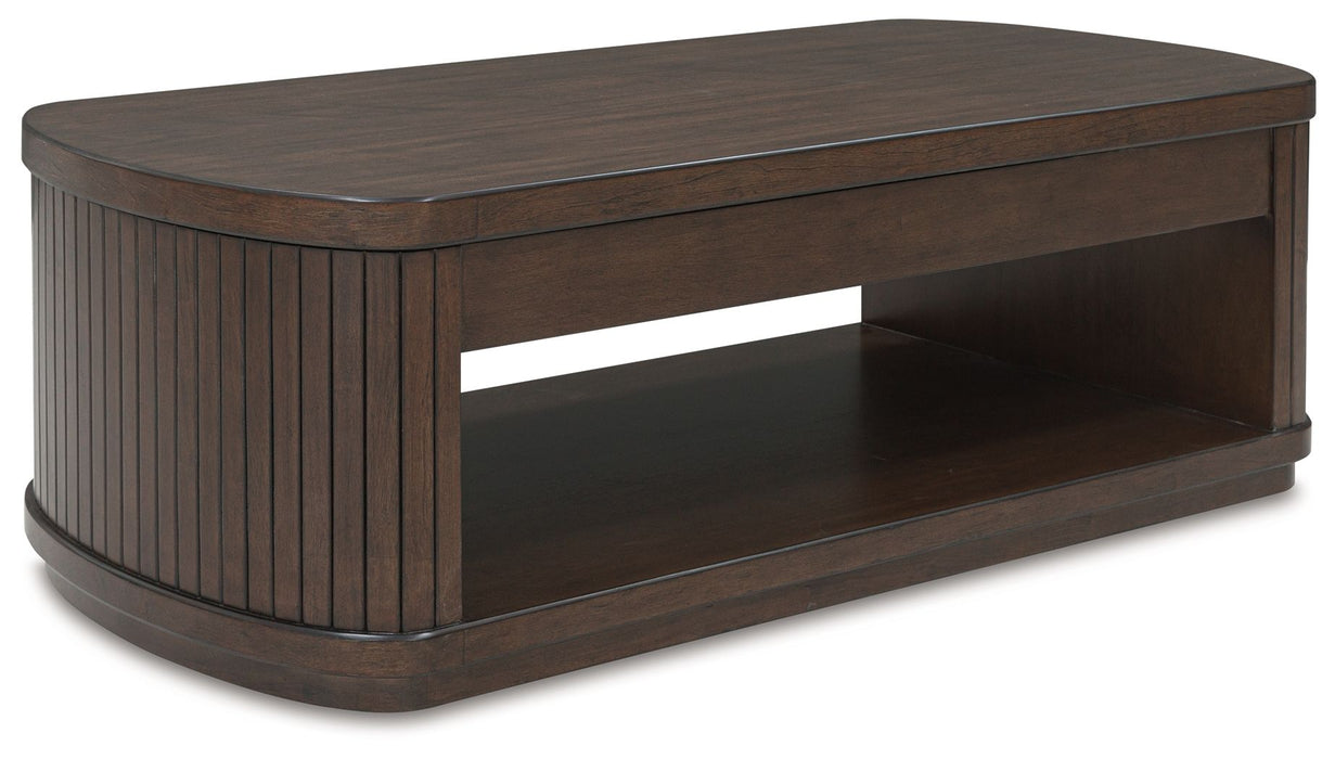 Korestone - Lift Top Cocktail Table - Dark Brown