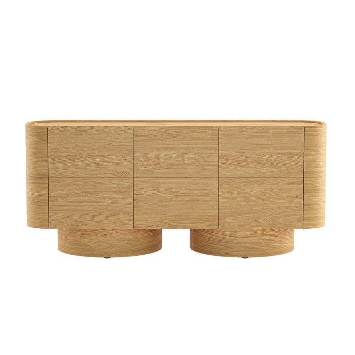 Solis - Solid Wood Sideboard (3-Door) - Natural