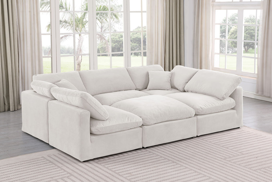 Indulge - Velvet 6 Piece Modular Sectional