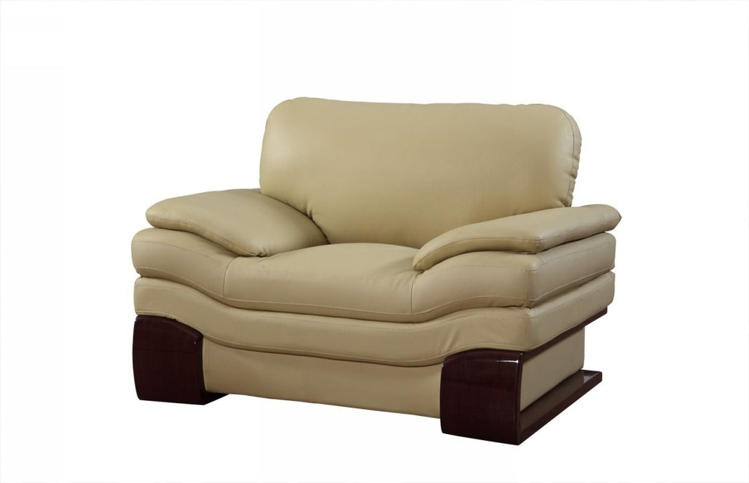 Leather Chair - Dazzling Beige