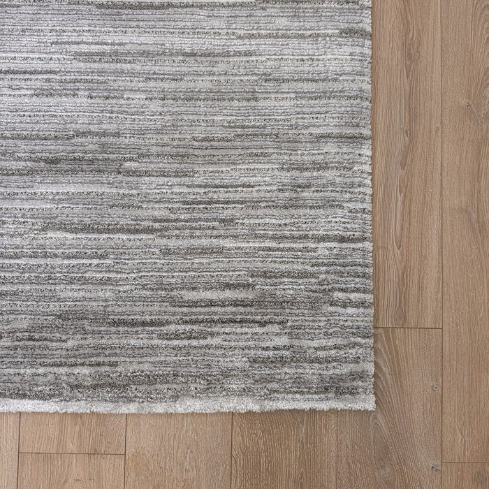 8' x 11' Modern Abstract Area Rug - Light Gray