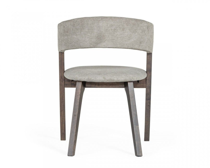 Upholstered Fabric Dining Room Arm Chairs (Set of 2) - Gray