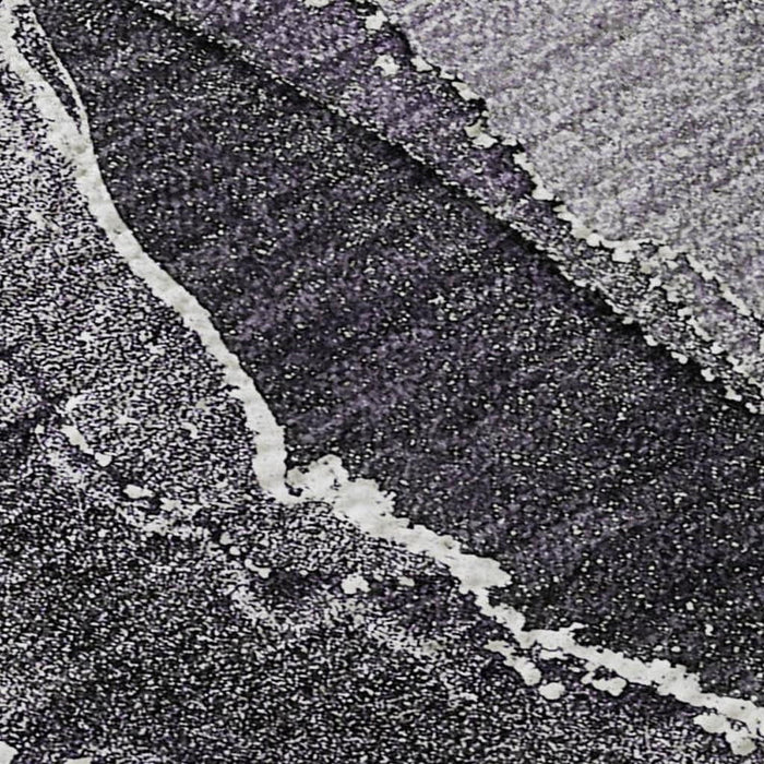 8' X 10' Abstract Washable Area Rug With UV Protection (646696) - Purple / Charcoal