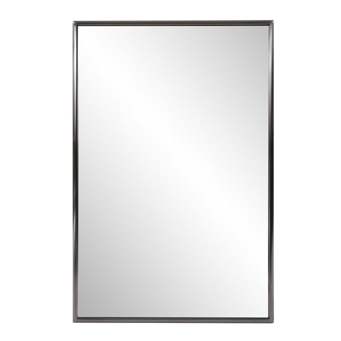 36" Metal Framed Accent Mirror - Gray