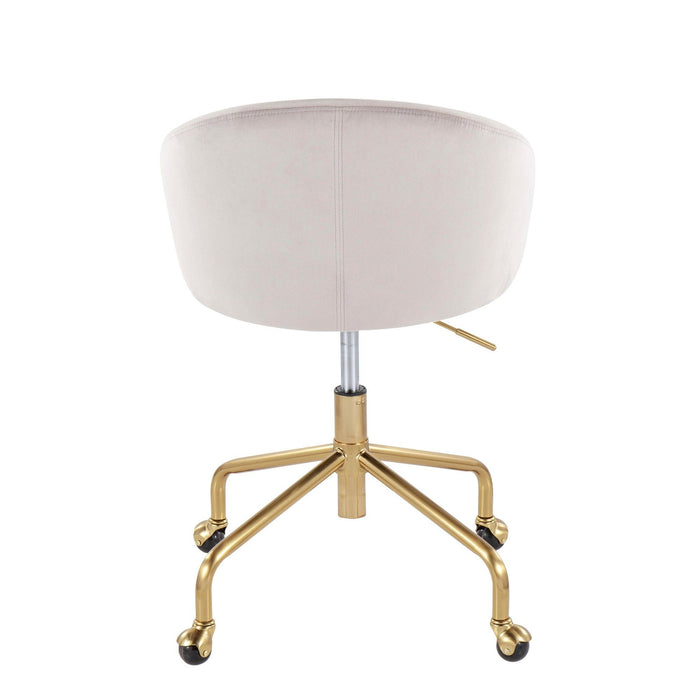 Claire - Task Chair - Gold Base
