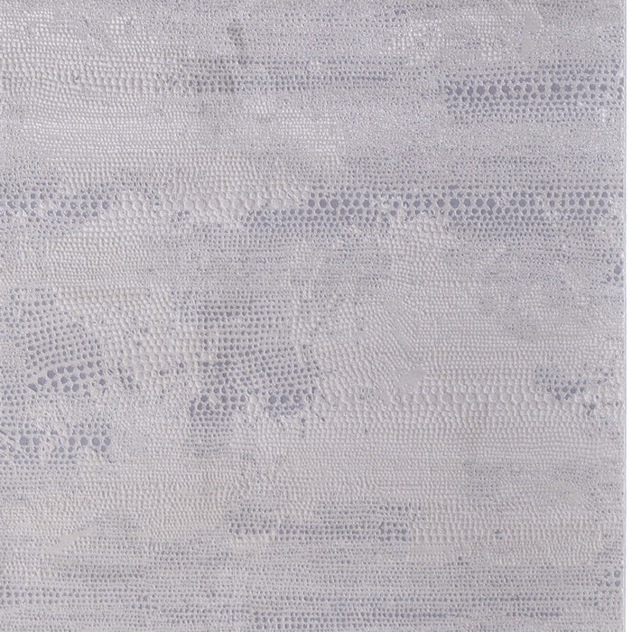 8' x 11' Abstract Power Loom Worn Faded Area Rug - Ivory And Gray