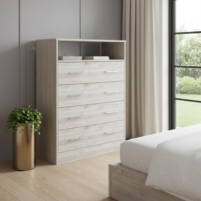 4 Drawer Dresser - Light Gray