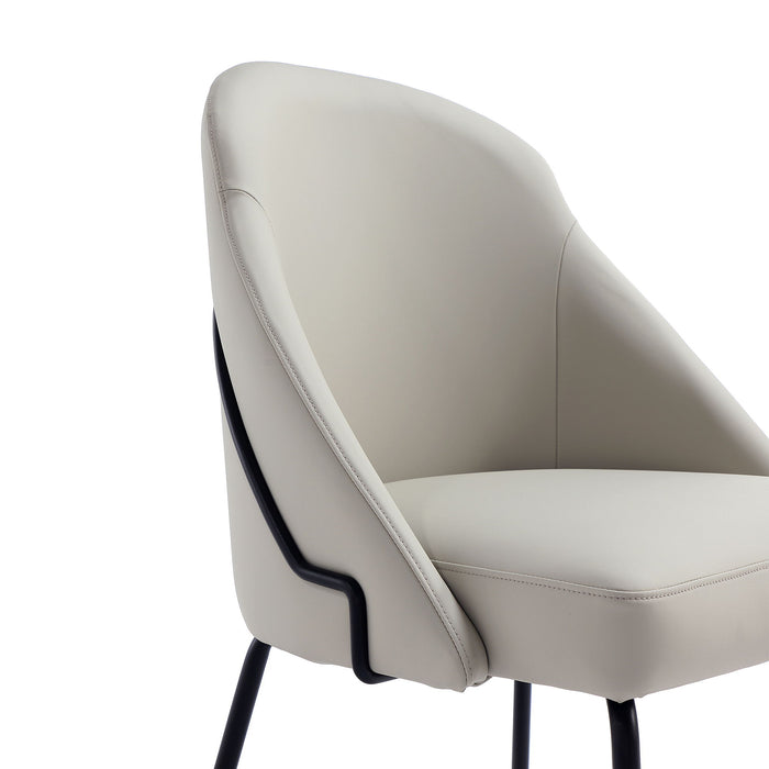 Manhattan Gracie - Dining Chair With Black Legs