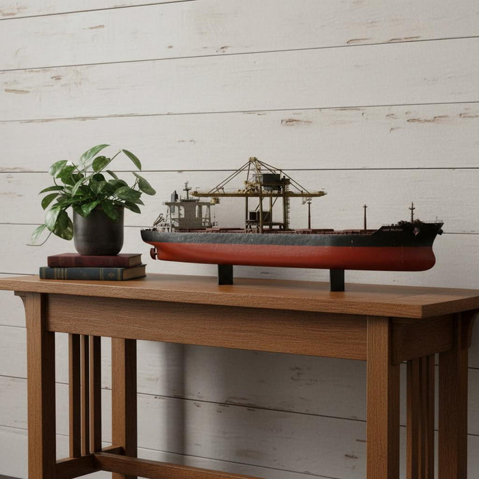 Hand Painted Model Boat (624474) - Black / Dark Brown