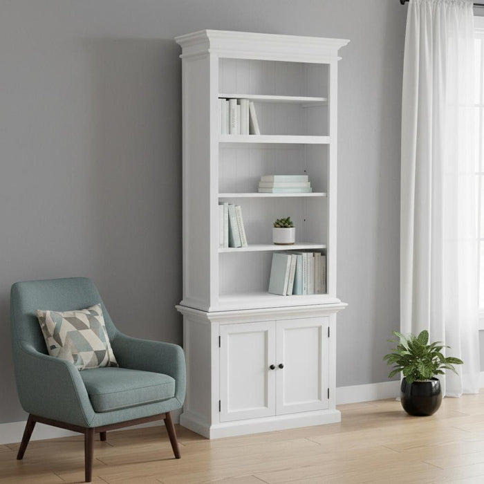 Adjustable Four Tier Bookcase (397126) - White
