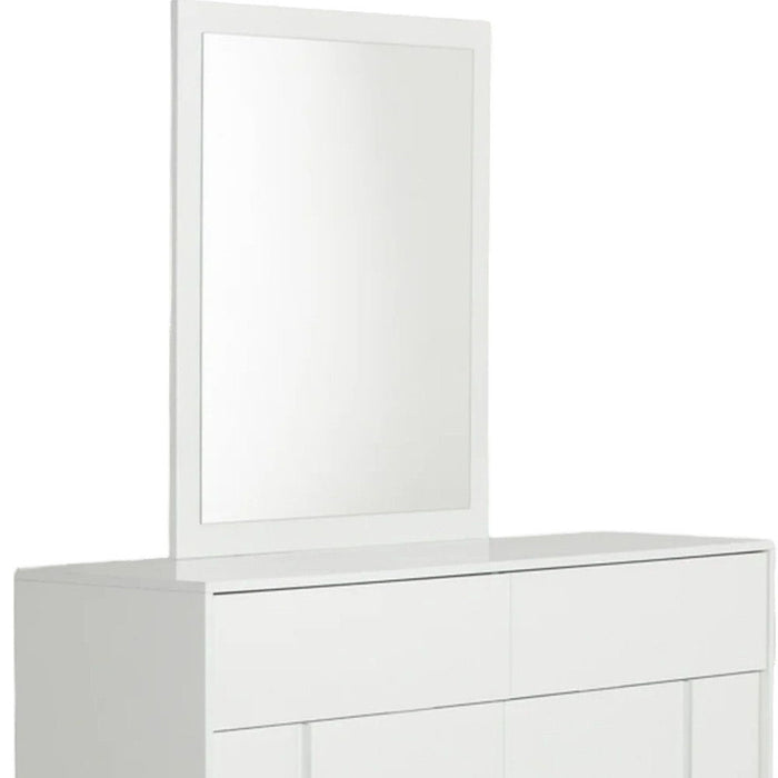 41" Mounted Dresser Mirror - White