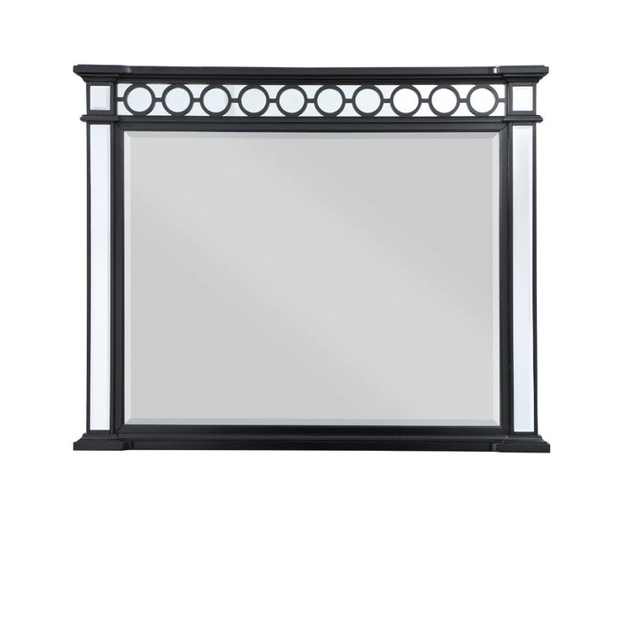 42" Framed Mounted Dresser Mirror - Gunmetal