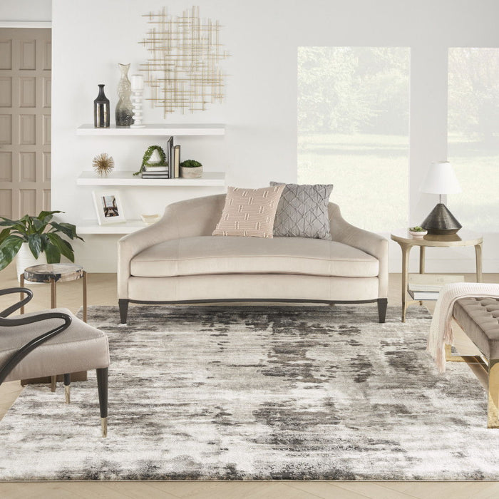8' X 10' Abstract Power Loom Area Rug - Tan