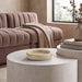Marble tray by Meridian Furniture featuring a smooth white and gray marble surface with raised edges for elegant display.