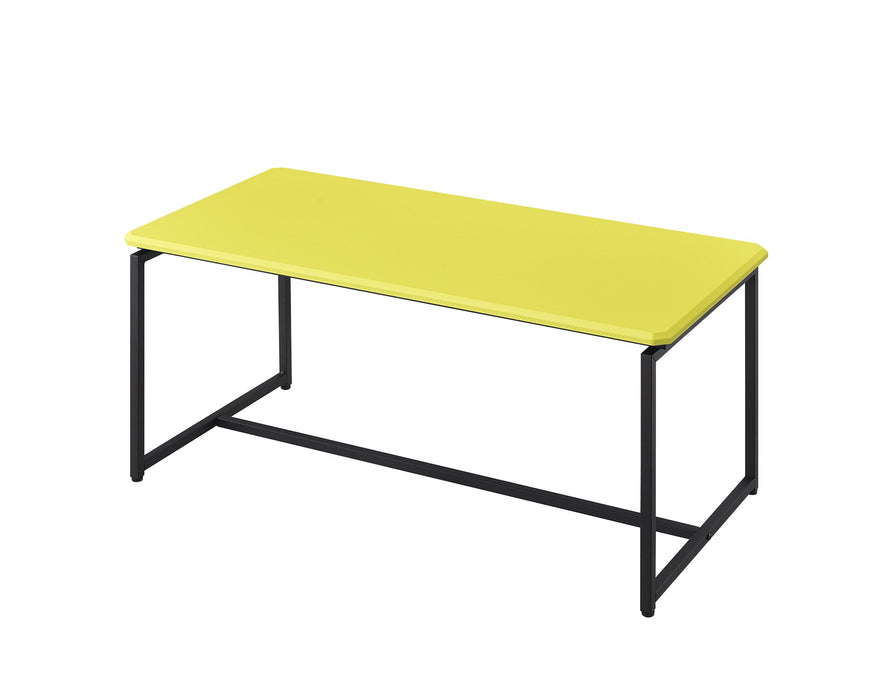 Set of three Giga GT carbon fiber wrap coffee and end tables with sleek black finishes and modern design.