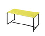 Set of three Giga GT carbon fiber wrap coffee and end tables with sleek black finishes and modern design.