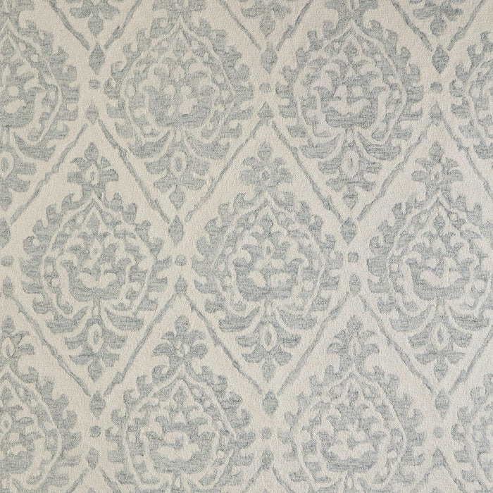 8' X 10' Floral Hand Tufted Area Rug - Ivory And Gray