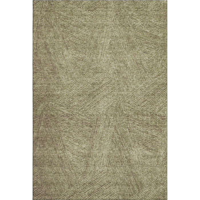 10' X 14' Abstract Washable Area Rug With UV Protection (678149) - Green / Beige