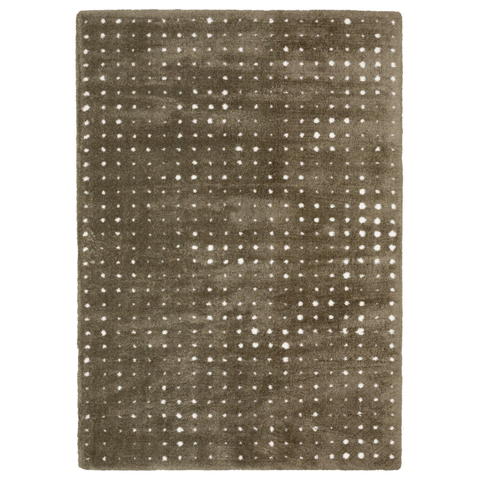 10' X 13' Geometric Area Rug - Brown And Ivory