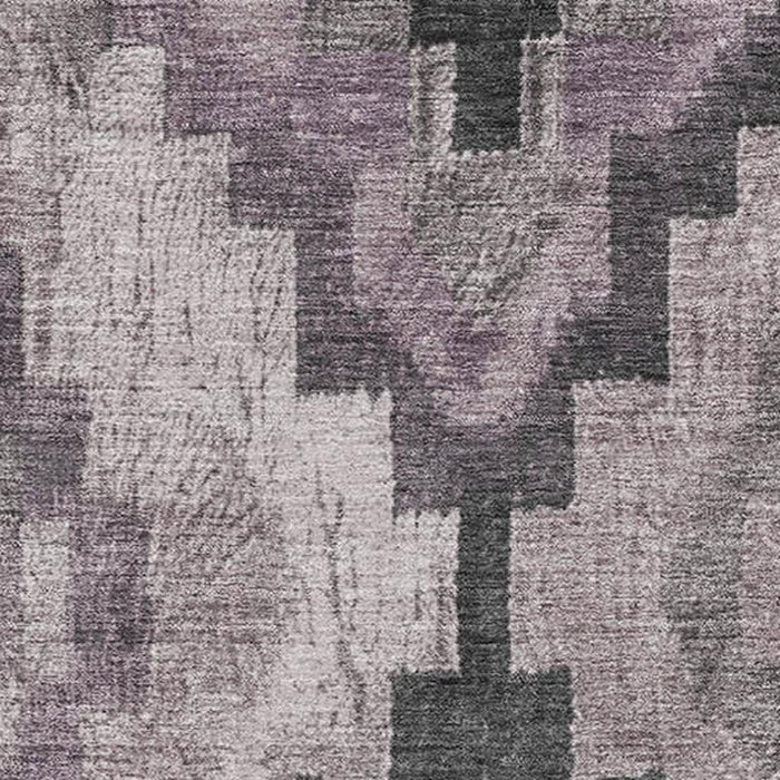 10' X 14' Washable Area Rug With UV Protection (707233) - Lavender / Gray