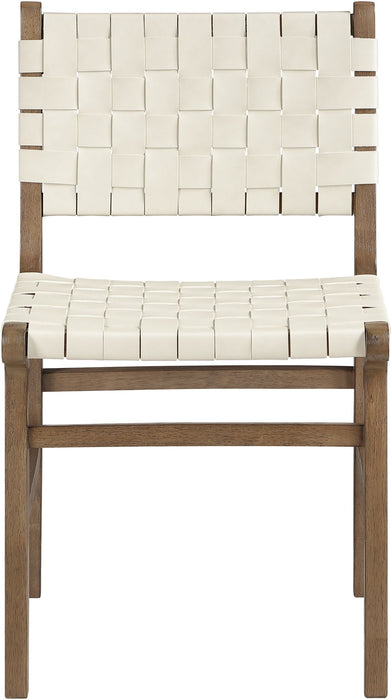 Entwine - Vegan Leather Upholstered Dining Chair - Painted Brown