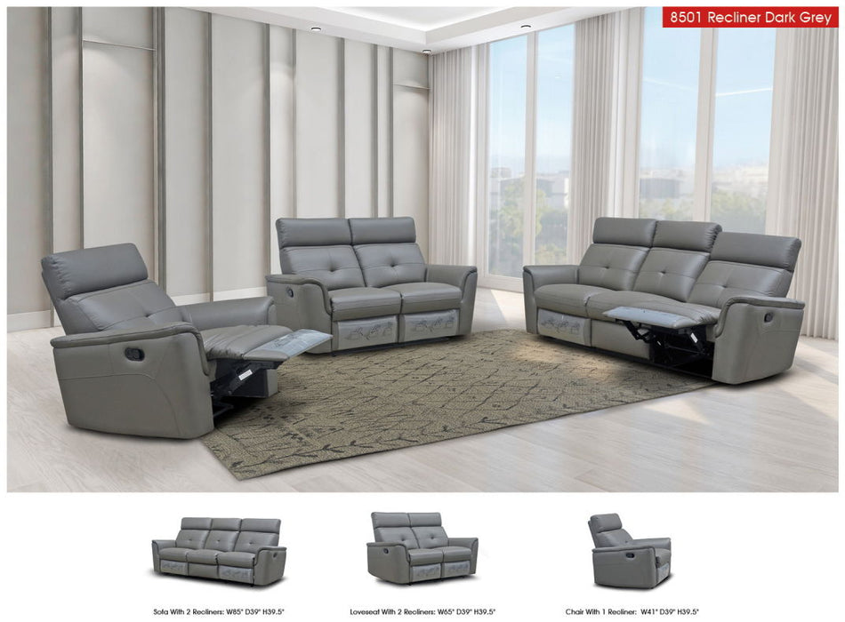 8501 - 2 Seat Loveseat With Manual Recliner
