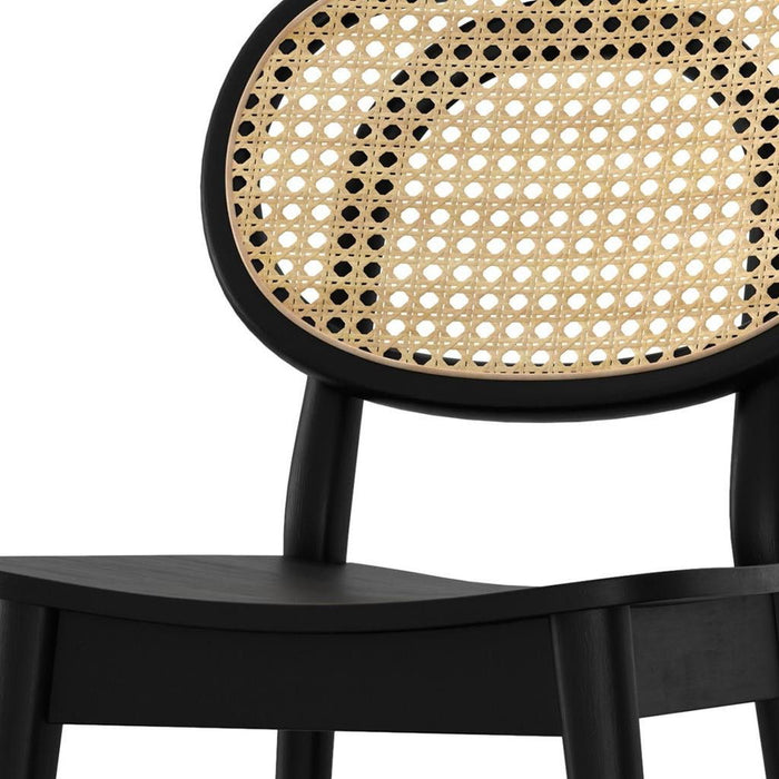 Wood Dining Parsons Chairs (Set of 2) - Black