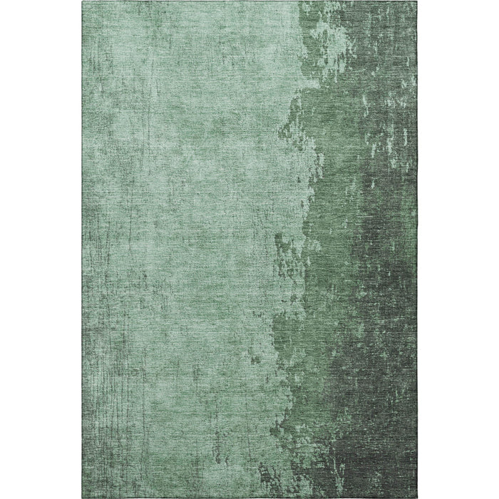 10' X 14' Abstract Washable Area Rug With UV Protection (707857) - Pale Aqua / Gray