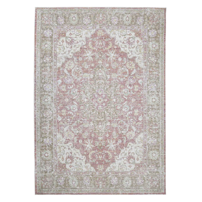 9' x 13' Medallion Power Loom Area Rug - Sage And Gray