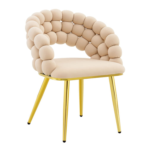Set of two Giga Puffy Bubble Ball Chain Chairs for dining room with plush, rounded cushions and modern design.