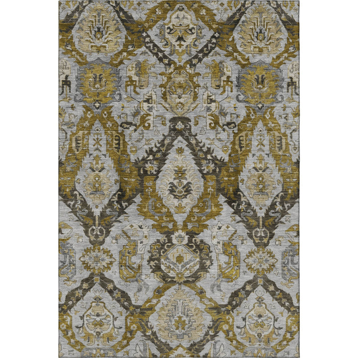 10' X 14' Washable Area Rug With UV Protection (708163) - Brown / Gray
