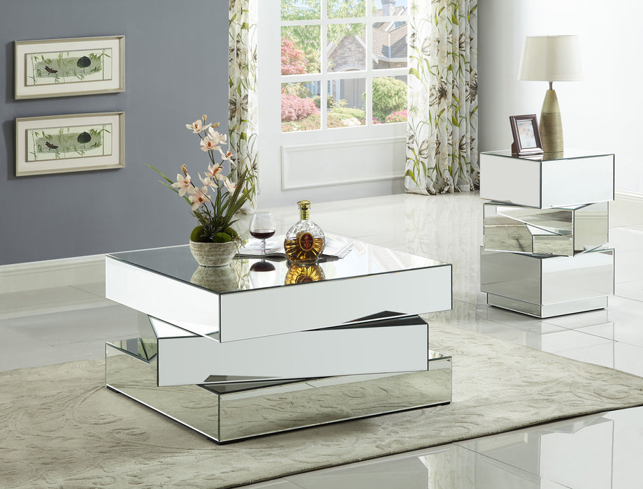 Haven - End Table - Pearl Silver