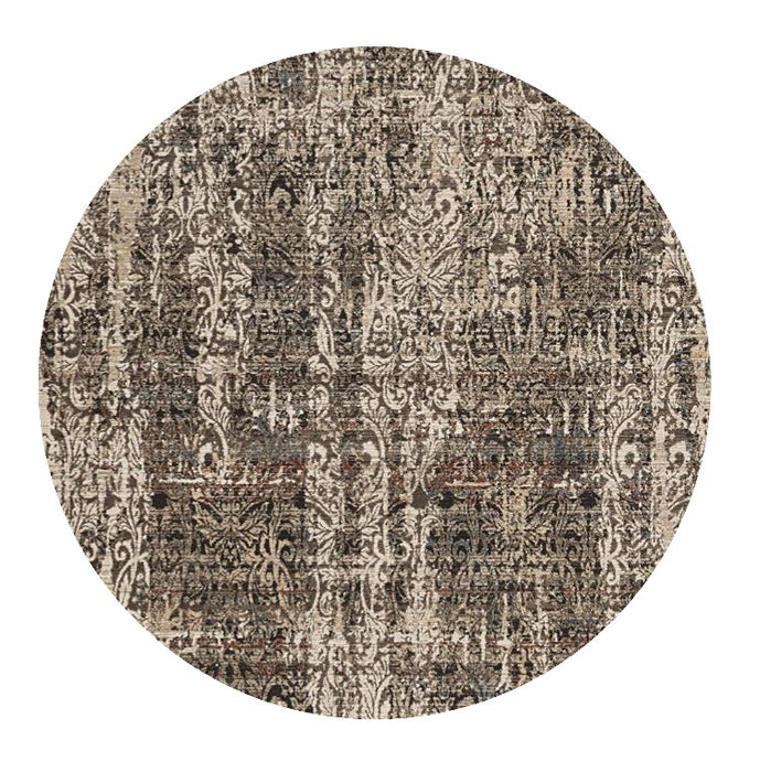 8' x 8' Round Area Rug - Gray