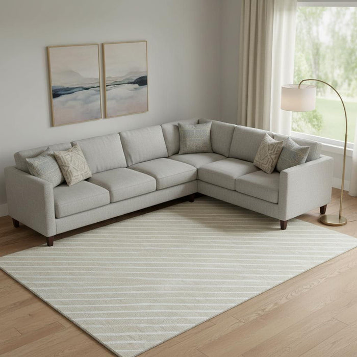10' X 14' Abstract Geometric Washable Area Rug With UV Protection (701918) - Beige / Ivory