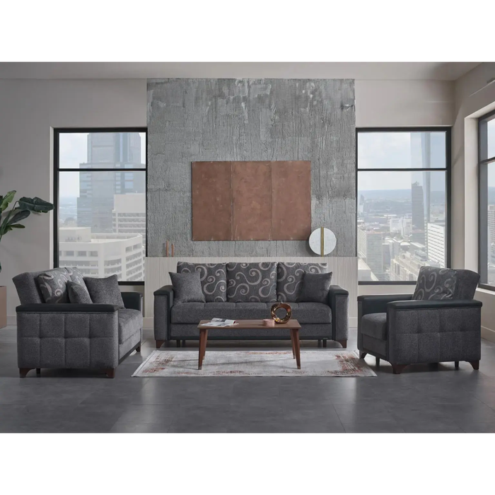 Bellona Charlotte Living Room Set - Anthracite
