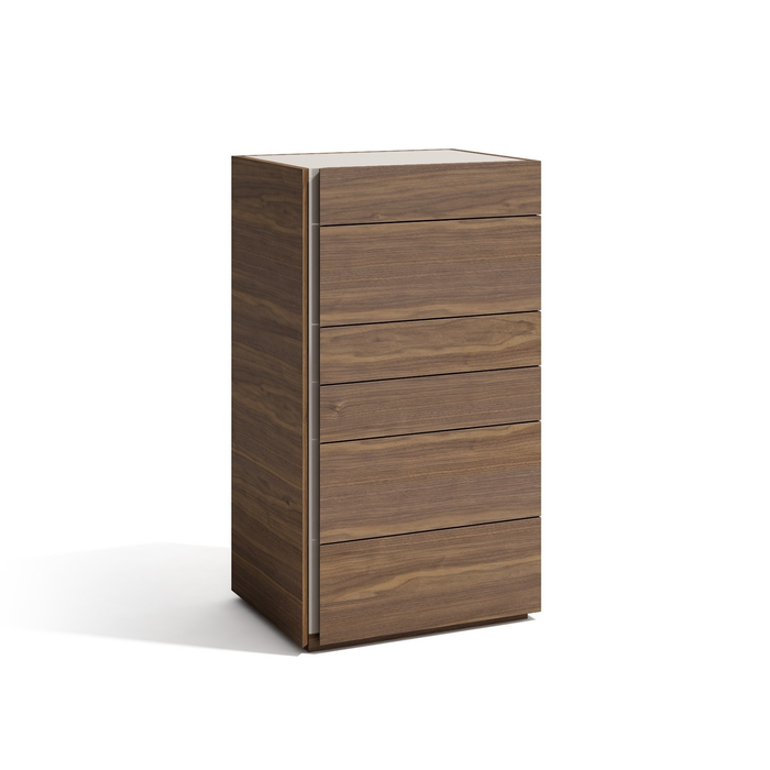 J & M Furniture Porto Premium Bedroom Sets In Walnut & Light Grey