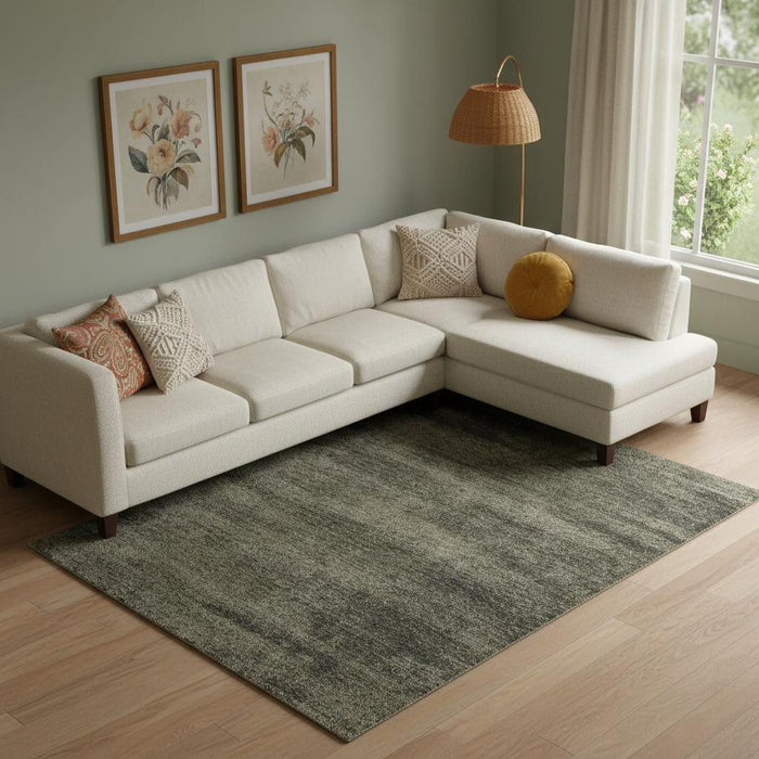 9' X 12' Abstract Area Rug (722149) - Blue / Ivory