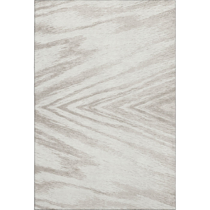 10' X 14' Abstract Washable Area Rug With UV Protection (669708) - Ivory / Beige