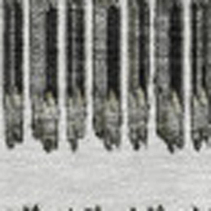 10' X 14' Striped Washable Area Rug With UV Protection (650482) - Gray / Ivory