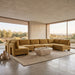 Meridian Furniture Hammond velvet upholstered 7-piece U-shaped armless sectional sofa in a stationary design.