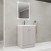 Giga contemporary freestanding bathroom vanity with resin sink and soft-close cabinet doors, modern and stylish bathroom furniture