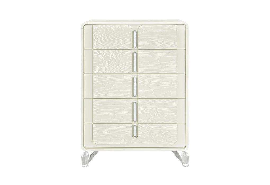 Lyra - 5 Piece King Bedroom Set - Beige